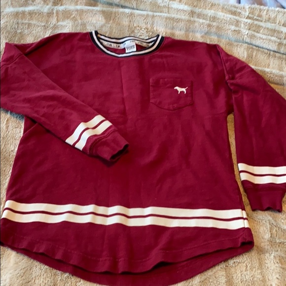 PINK Victoria's Secret Tops - Victoria’s Secret PINK long sleeve striped top